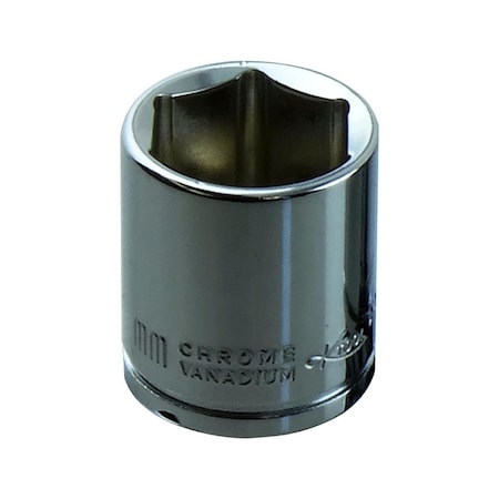 K-Tool International 3/8" Drive, 25mm Metric Socket, 6 Points, Standard 6Pt, Chrome 25mm, 3/8"Dr KTI-27125